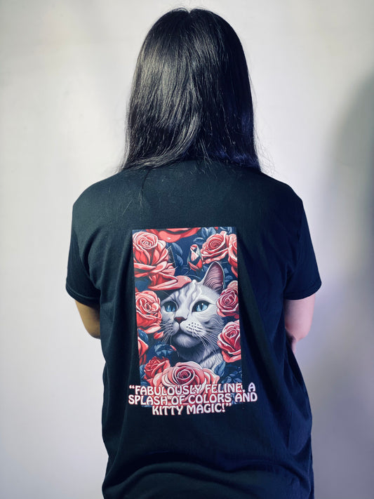 T Shirt printed Kitty Magic