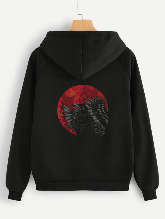 Red Eye Eagle Hoodies Premium Designs